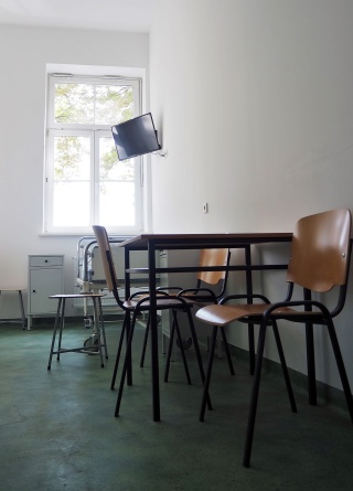 Przygotowywanie izolatorium w białogardzkim szpitalu