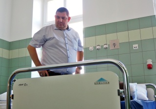 Przygotowywanie izolatorium w białogardzkim szpitalu