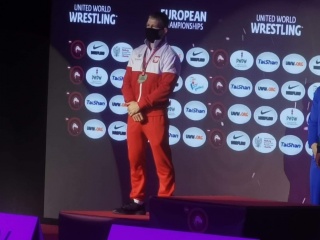 Srebrny medal mistrzostw Europy w zapasach dla Krzysztofa Bieńkowskiego z AKS Białogard