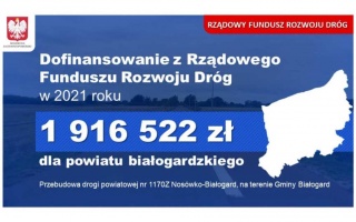 Umowa dofinansowania przebudowy drogi Białogard - Kościernica