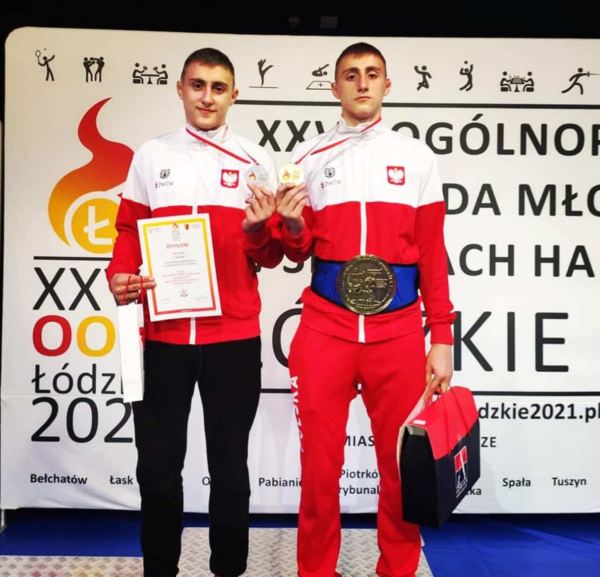 Igor i Filip Szuccy z MLUKS Karlino Igor i Filip Szuccy z MLUKS Karlino