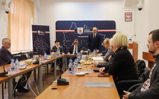 Wizyta wiceministra Pawła Szefernakera w Starostwie Powiatowym w Białogardzie