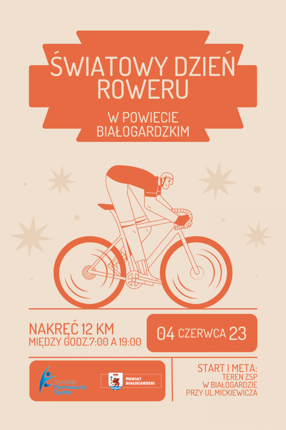 Powiat białogardzki nakręca światowy dzień roweru