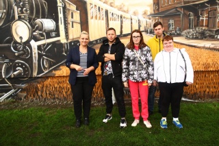 Otwarcie muralu w Tychowie