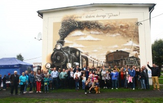 Otwarcie muralu w Tychowie