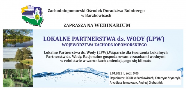 Lokalne Partnerstwa ds. Wody (LPW) województwa zachodniopomorskiego