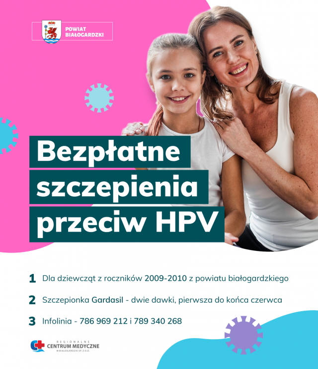 Bezpłatne szczepienia przeciw HPV w powiecie białogardzkim