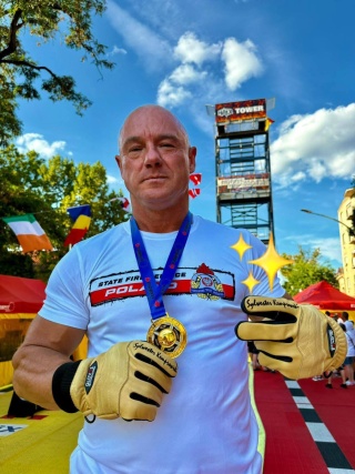 Sylwester Kemprowski, strażak z Białogardu, z tytułami mistrza Europy | 24.08.2025