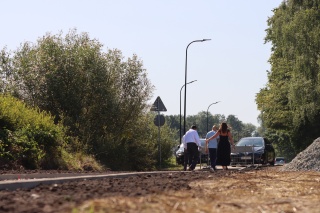 Budowa ścieżki rowerowej, inwestycja Powiatu Białogardzkiego | sierpień 2025