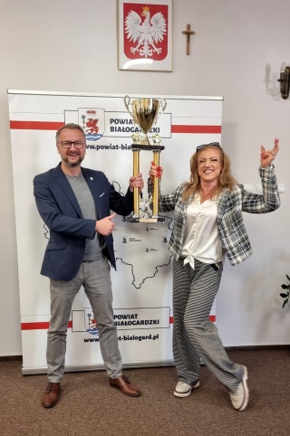 Spotkanie starosty Pawła Wiśniewskiego z kulturystką Anną Sobolewską-Kucharską | 29.09.2025