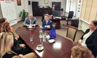 Spotkanie starosty białogardzkiego z młodymi tancerzami | 16.10.2025